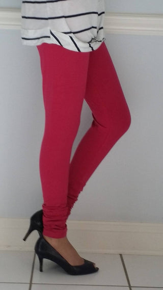 Leggings - Churidar - Dark Pink - Ria Fashions