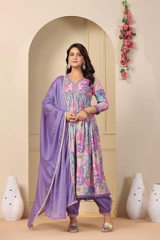 Alia Cut Muslin Suit Set