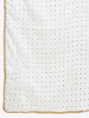 Cotton Silk Ivory Foil, Gota & Zari Detailing Suit Set with Georgette Dupatta