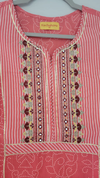 Premium Quality Cotton Embroidered Suit Set