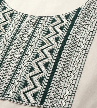 White printed cotton kurta indian clothes online