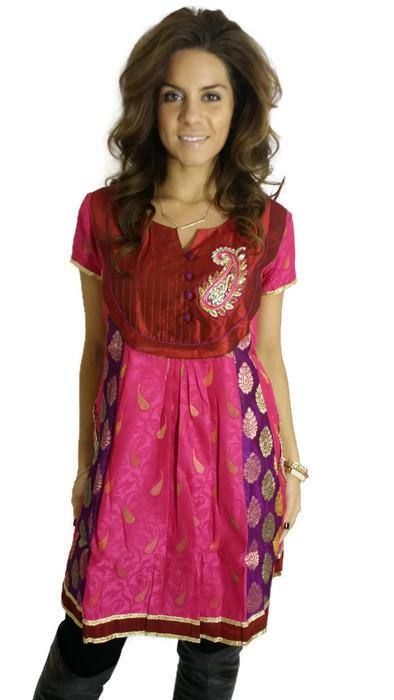 Banaras Silk Designer Tunic - Ria Fashions