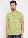 Lime Floral Summer Casual Shirt - Ria Fashions
