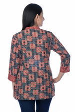 Multicolored Printed Modal Silk Tunic - Ria Fashions