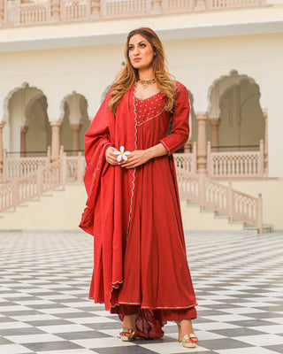 Dress Set Anarkali Style - Roopa - Ria Fashions