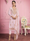 Yellow Embroidered Salwar kameez - Ria Fashions