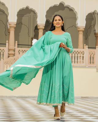 Dress Set Anarkali Style - Bramha - Ria Fashions