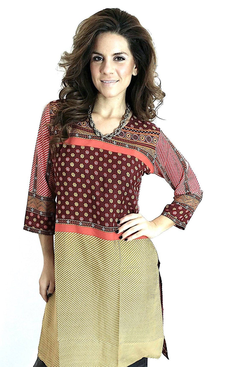 Ready made Polyester fabric Casual Wear Tunic - Ria Fashions