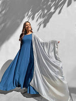 Blue Rayon Kurta & Dupatta Set - Ria Fashions