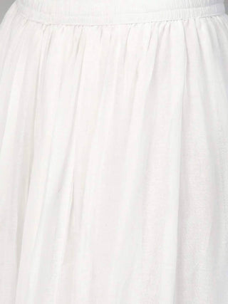 Pink & White Bandhani Print Kurta with Skirt Online - RiaFashions - Ria Fashions