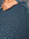 Grey Georgette Embroidered Lehenga - Ria Fashions