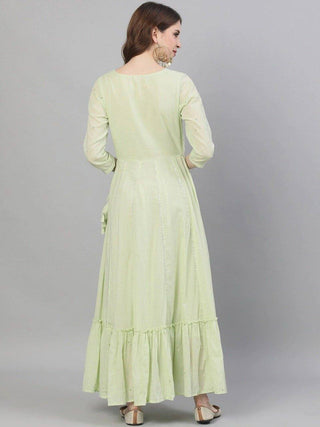 Green Anarkali Style Kurta - Ria Fashions
