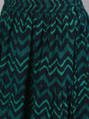 Blue and Green Kurta Skirt Set - Ria Fashions