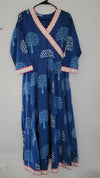 Premium Rayon Angrakha Style Gown - Ria Fashions