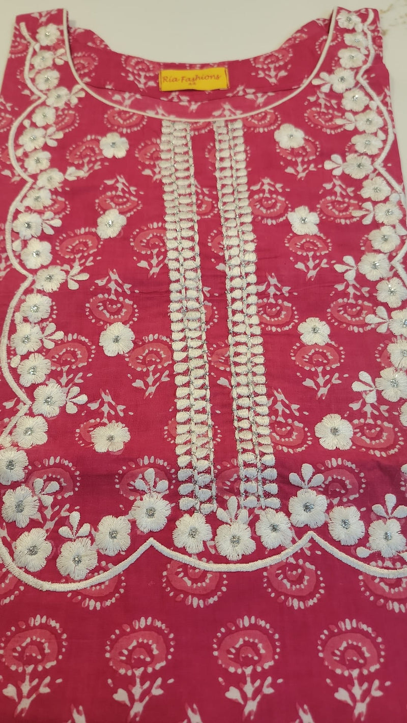 Premium Cotton Embroidered Kurta