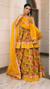 Cotton Yellow Printed Lehenga Set - Ria Fashions