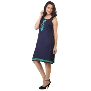 Ready Made Embroidered Rayon Tunic - Ria Fashions