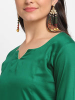 Emerald Embroidered Kurta with Dupatta - Ria Fashions
