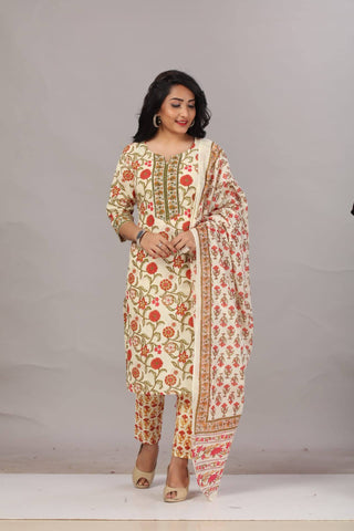 Cotton salwar set (3-piece) - Ria Fashions