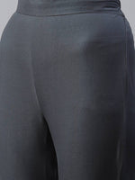 Grey Printed Kurta Pant Set - Ria Fashions