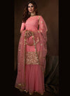 Pink Sharara Suit Set with Dupatta - Ria Fashions