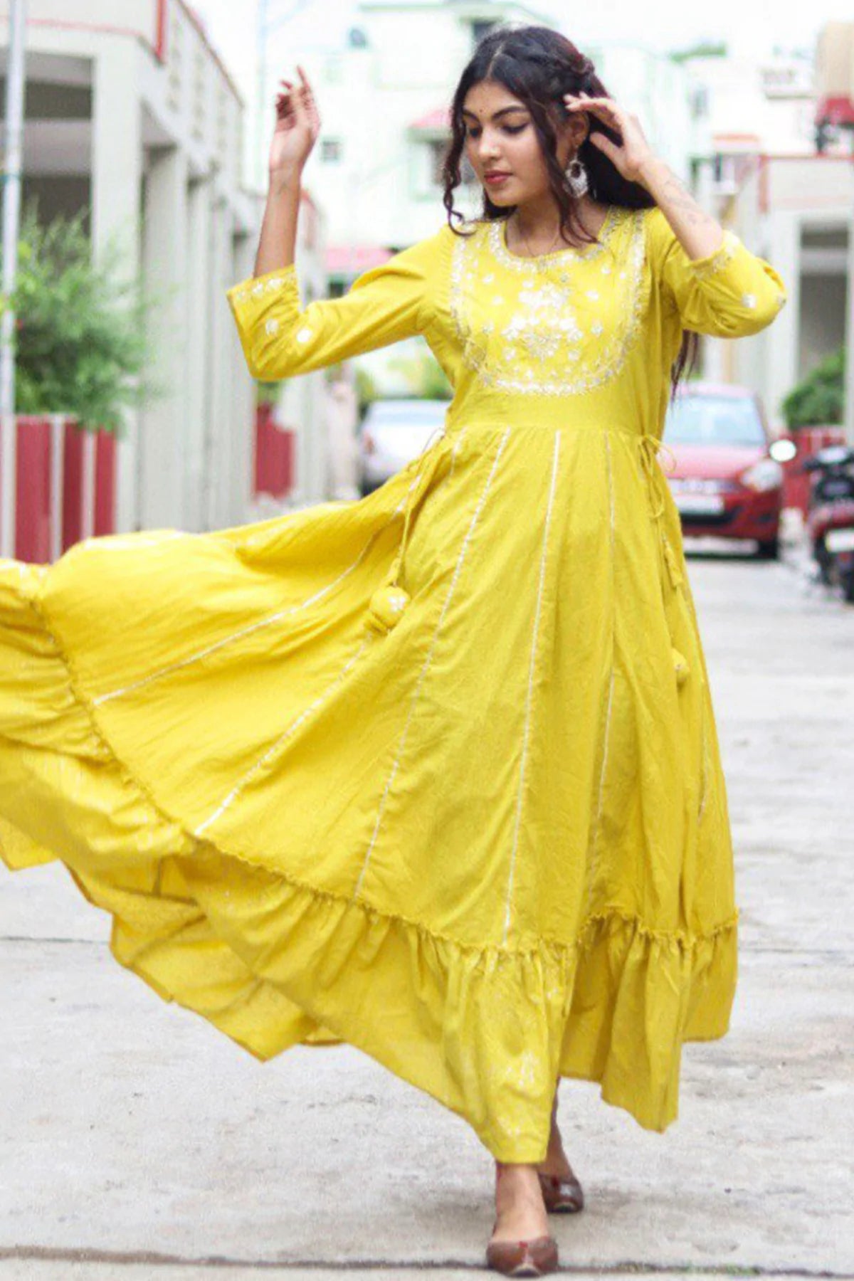 Amber Orange Cotton Dress - Buy Designer Ethnic Wear for Women Online in  India - Idaho Clothing